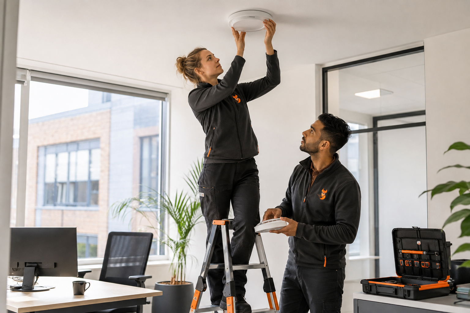 CleverFox Service voert een kleine klus aan plafondverlichting uit